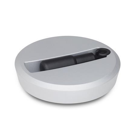 Otto Ganter Handwheel with Retractable Handle Aluminum, GN 923.3